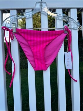 PHAX Women's Hot Pink Tie-Side Bikini Bottom